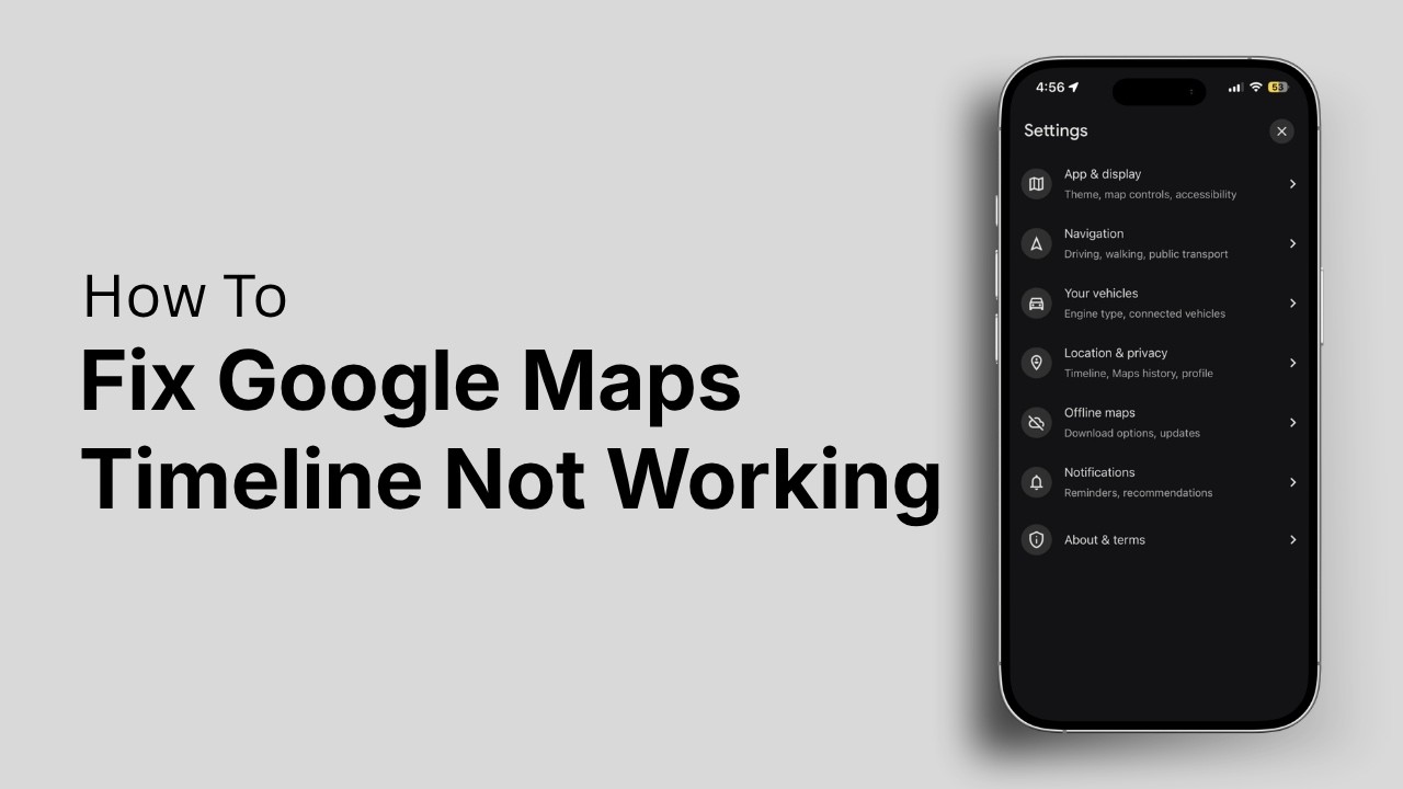 How to Fix Google Maps Timeline Not Working