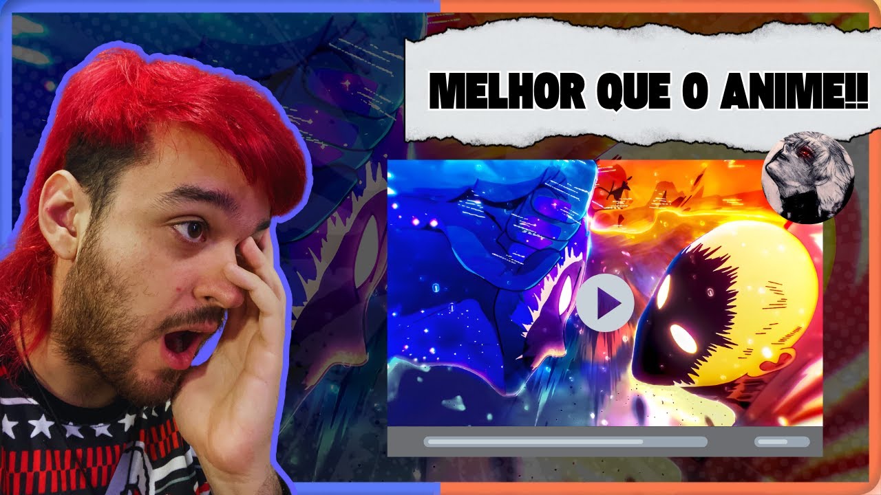 A MELHOR ANIMAÇÃO DE ONE PUNCH!! COSMIC GAROU VS SAITAMA – LUTA COMPLETA | OMARU - MAXIMUS REACT!!