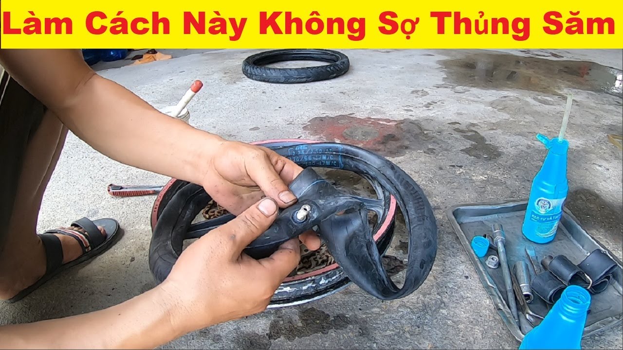 Làm Cách Này Xe Máy Của Bạn Không Sợ Thủng Săm Thủng Lốp