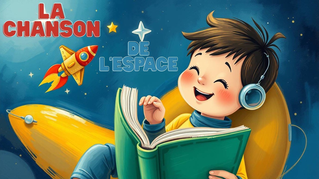 Chanson de l’espace pour enfants – Planètes, Lune et Étoiles - Pettit astronaute et sa fusée