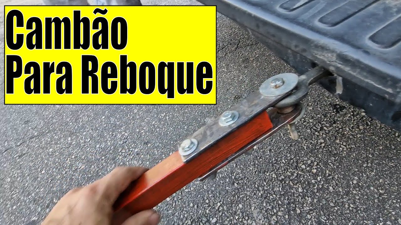 Cambão Para Reboque De Veículos Guincho Metalon Material Reciclado Faça Você Mesmo DIY