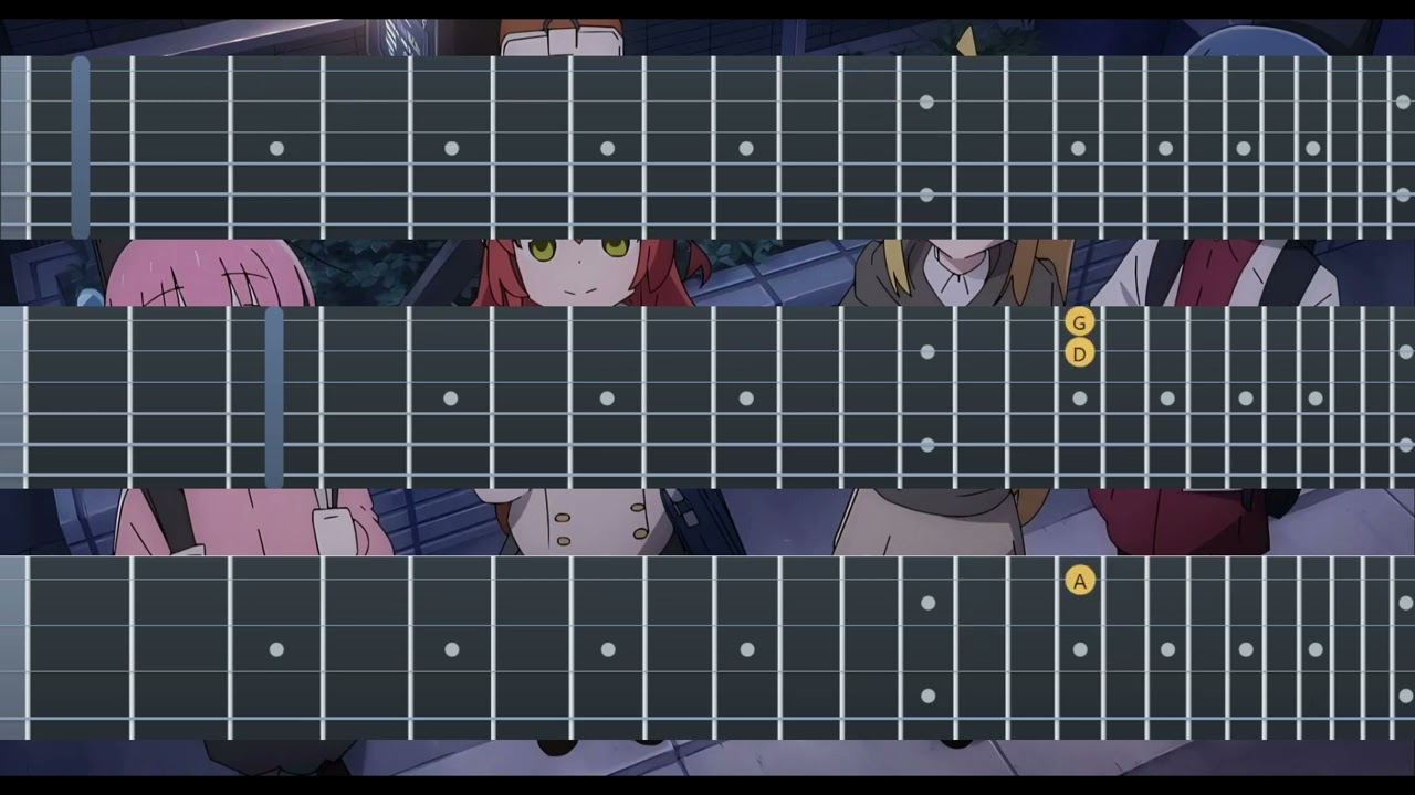 Backingtrack Bocchi the rock! - into the light tabs (no vocal no LEAD)