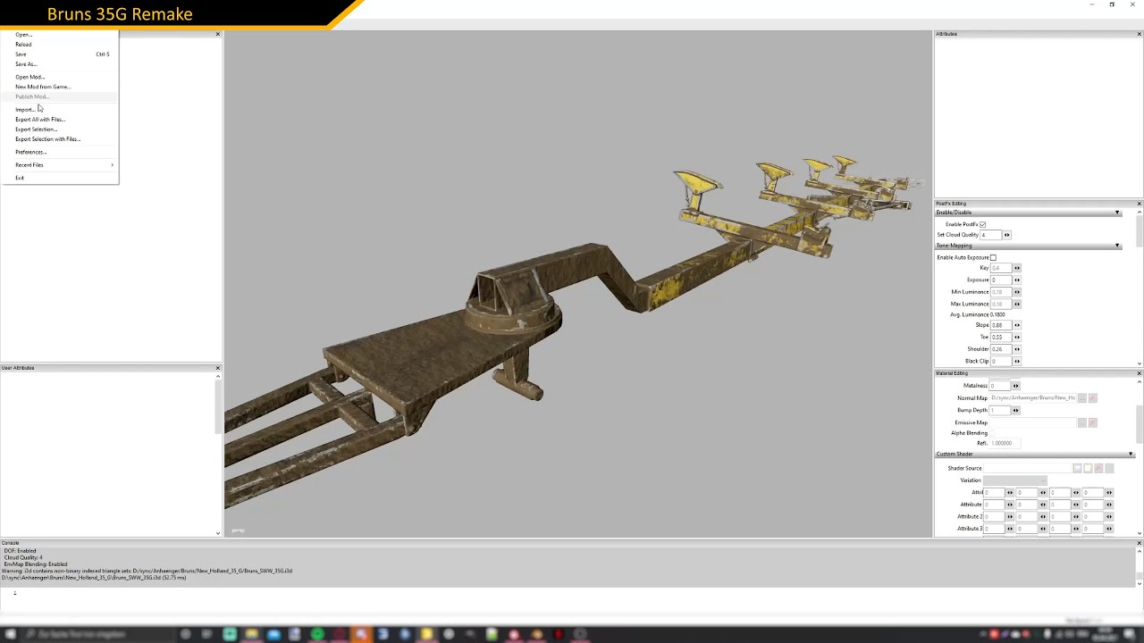 FS19 Speedmodding Bruns 35G remake