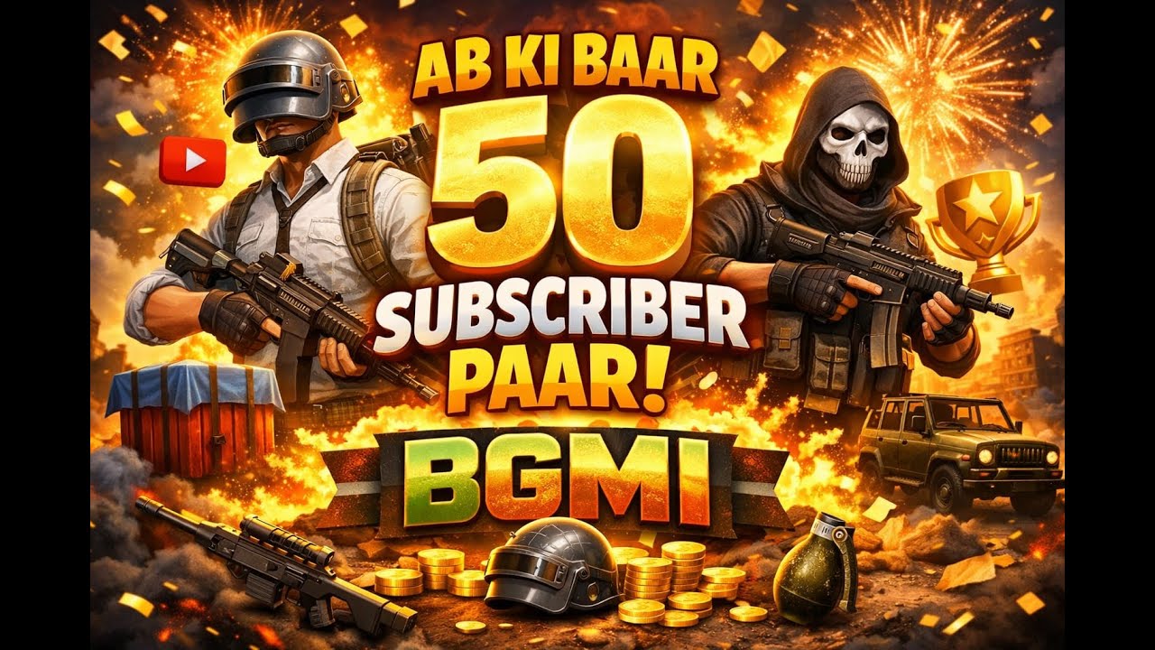 BGMI LIVE 2026 FEVER ! 50 Subs in ONE DAY ? #bgmi #bgmilive