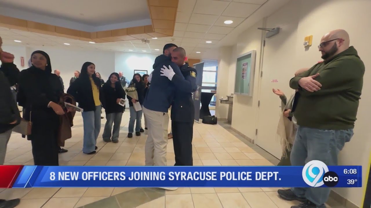 8 new officers joining the Syracuse Police Department