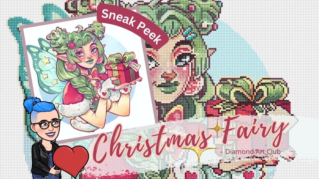 Ich glaub das kann ich nicht 😨| 💎Sneak Peek |  Christmas Fairy | Diamond Art Club
