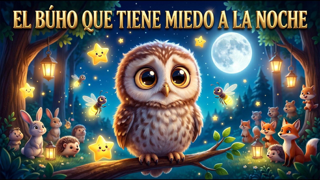 🌙  EL BUO QUE TENIA MIEDO A LA OSCURIDAD 🦉 (versión psicológicamente recomendada)