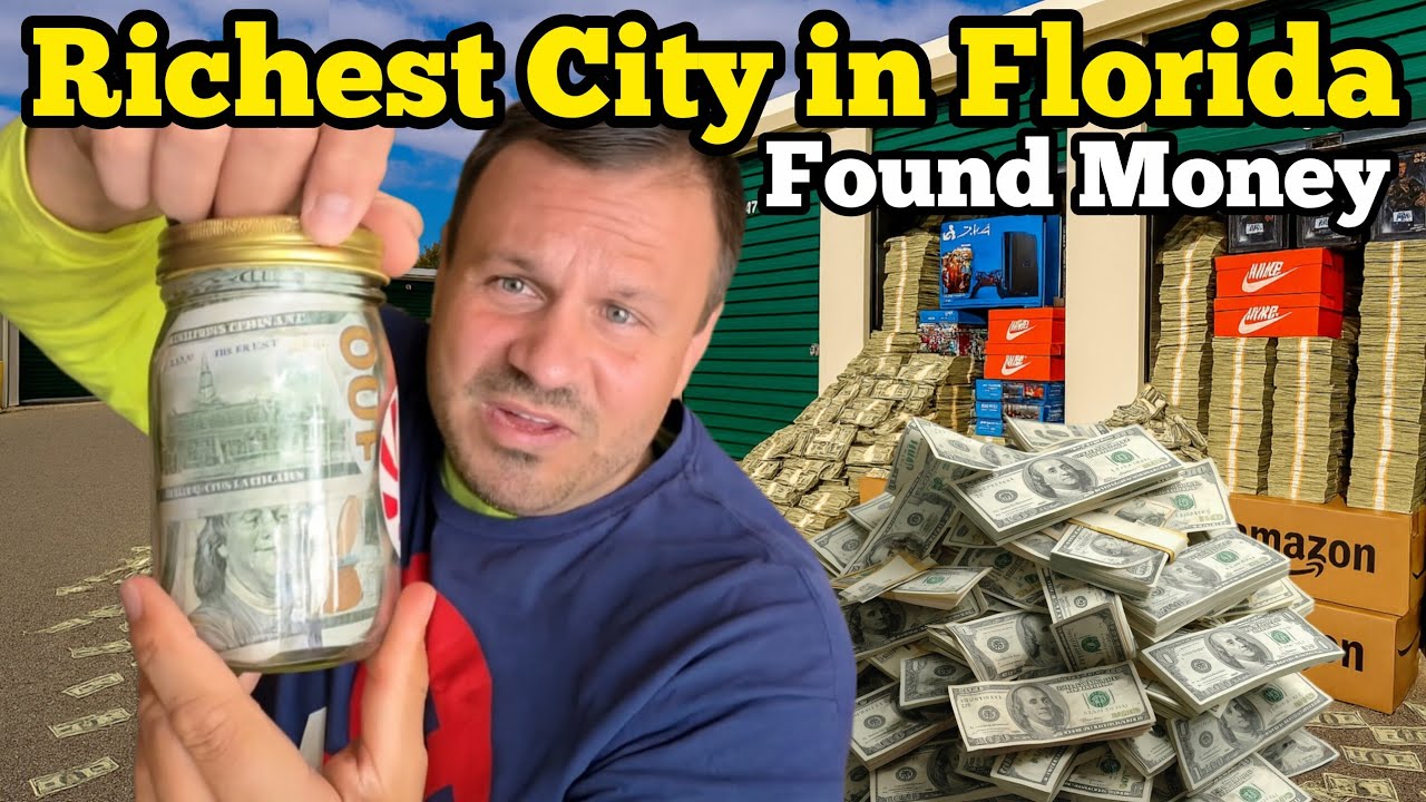 RICHEST CITY IN FLORDIA STORAGE UNIT Full Of Money