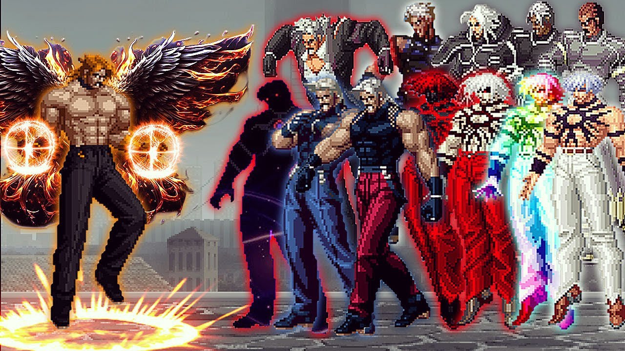 [KOF Mugen] Sasin Neo Vs Orochi, Rugal, Nest Bosses Team | 1 Vs 12