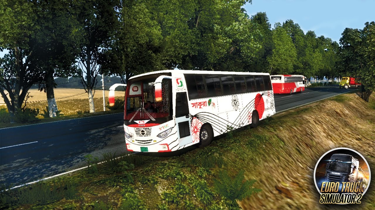 Bus Bangladesh Game | Sakura Bus Map of Bangladesh | Beautiful Road Gameplay 2025
