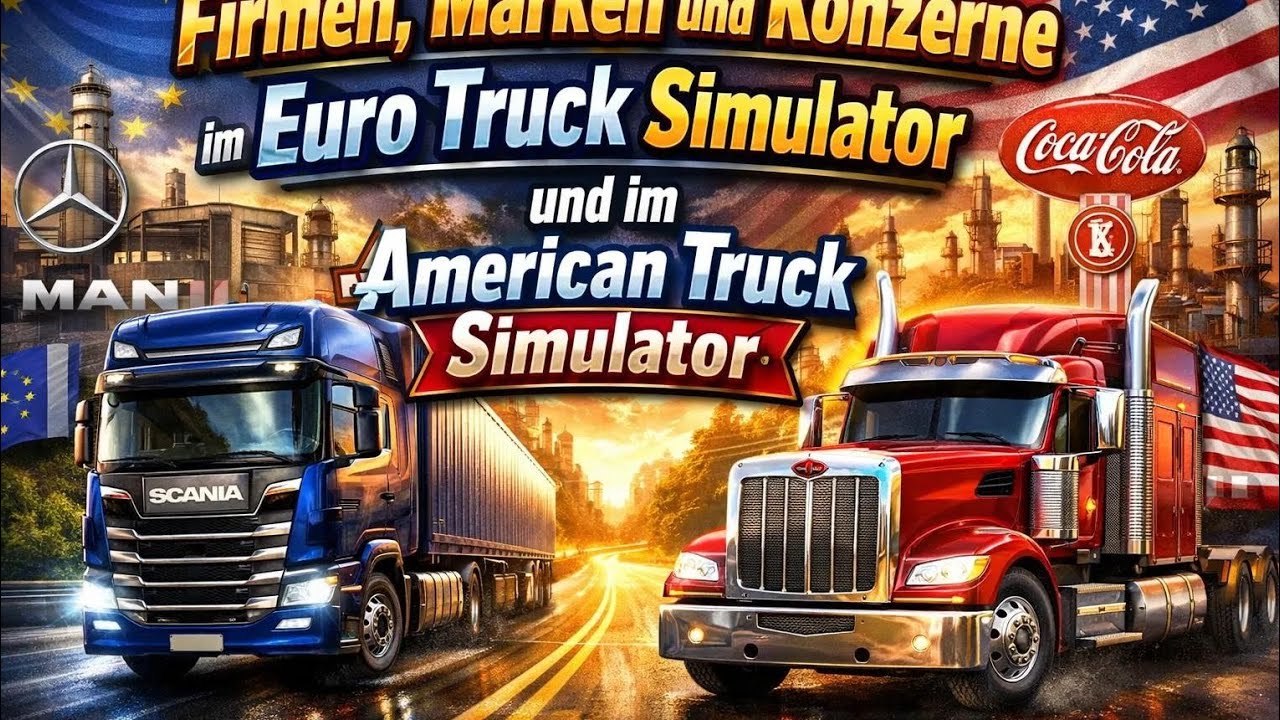 Firmen, Marken und Konzerne im Euro Truck Simulator und im American Truck Simulator
