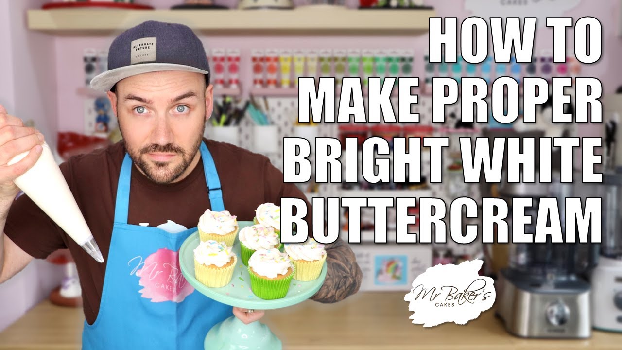 How to Make White Buttercream | traditional buttercream recipe | How To | Cake Decorating | Tutorial