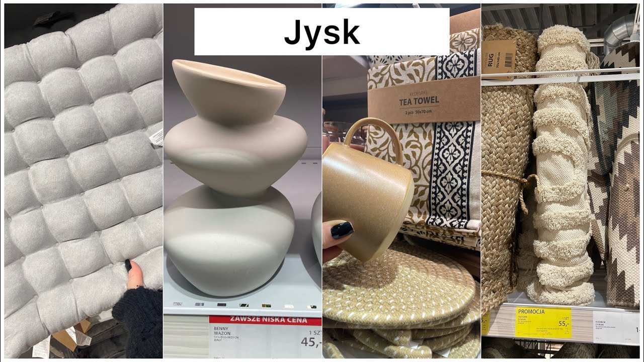 Jysk -70% ŚCIERECZKI ZASŁONY CHODNIKI PODUSZKI SZKŁO BlackWeek