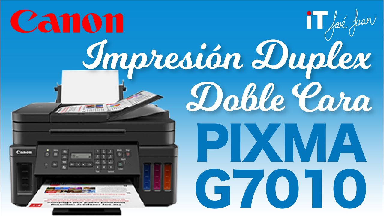 Cómo Imprimir a DOBLE CARA en impresora Canon Pixma G7010