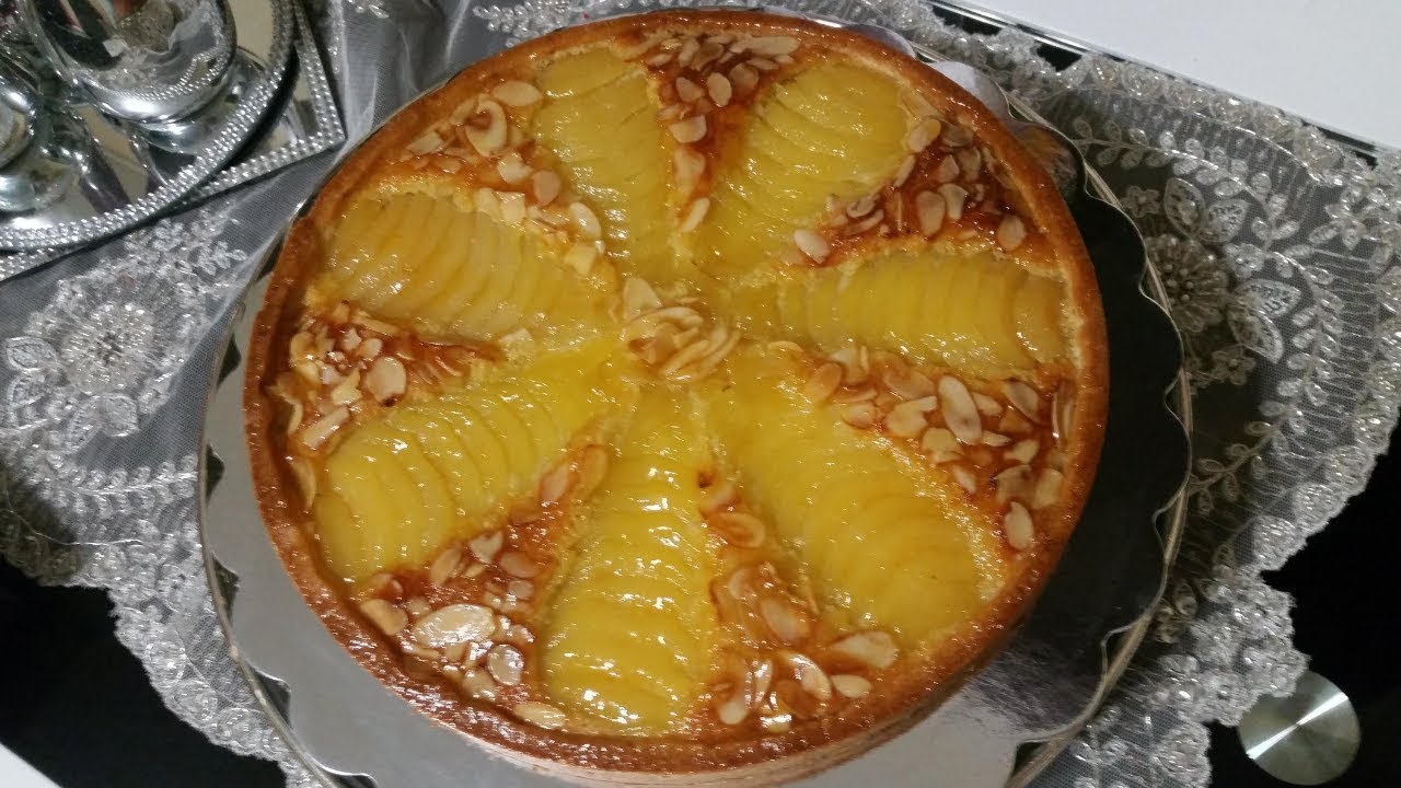 اروع تارت اموندين بالاجاص و كريمة اللوز من الذ ما يكونtarte bourdalou ou tarte amandine aux poires