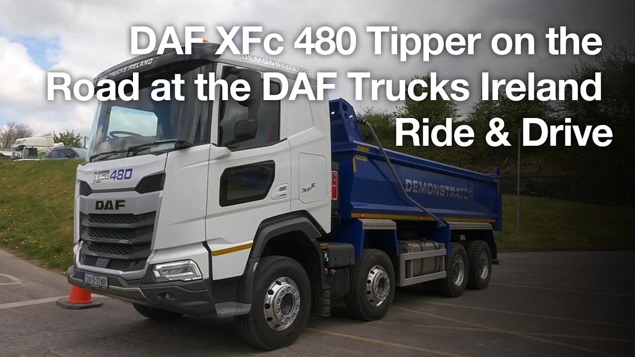 DAF XFc 480 Tipper on the Road at the DAF Trucks Ireland Ride & Drive