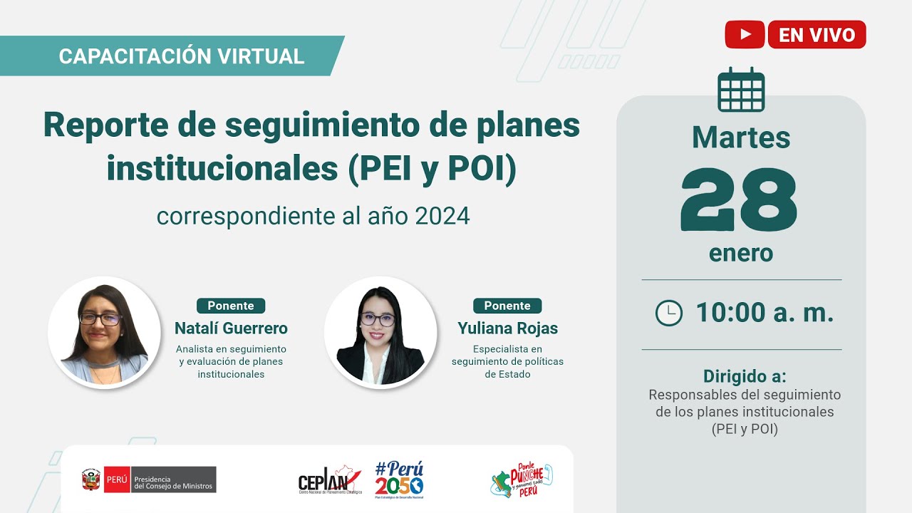 Reporte de seguimiento de planes institucionales (PEI y POI) correspondiente al año 2024