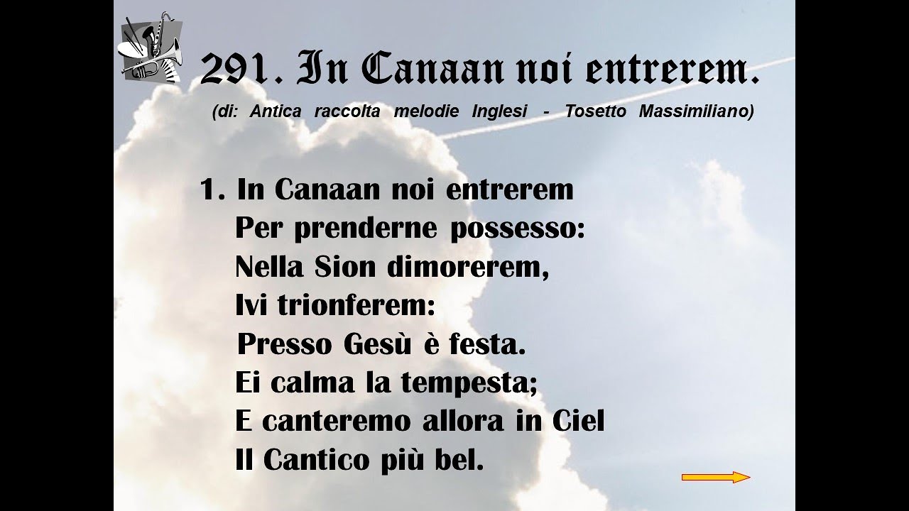 291. In Canaan noi entrerem  (di:  Antica raccolta melodie Inglesi  -  Tosetto  Massimiliano).