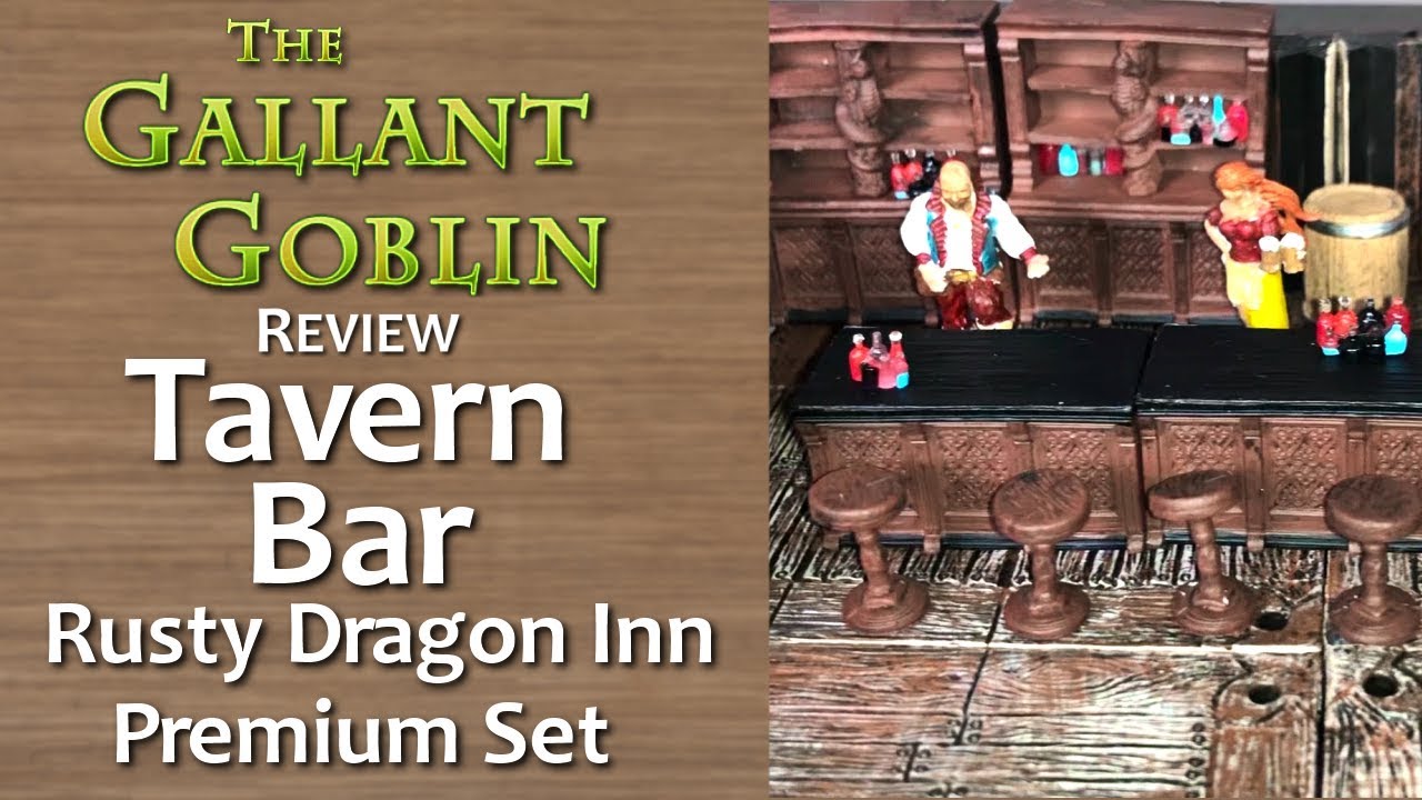 Tavern Bar Premium Set - Rusty Dragon Inn - Pathfinder Battles Miniatures