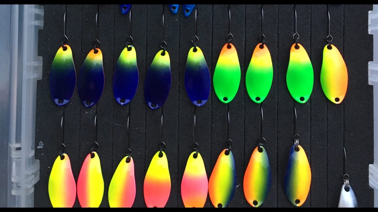 Forellenangeln mit spoons und Gummi am Heioord Teich 4 im Winter. Часть 3