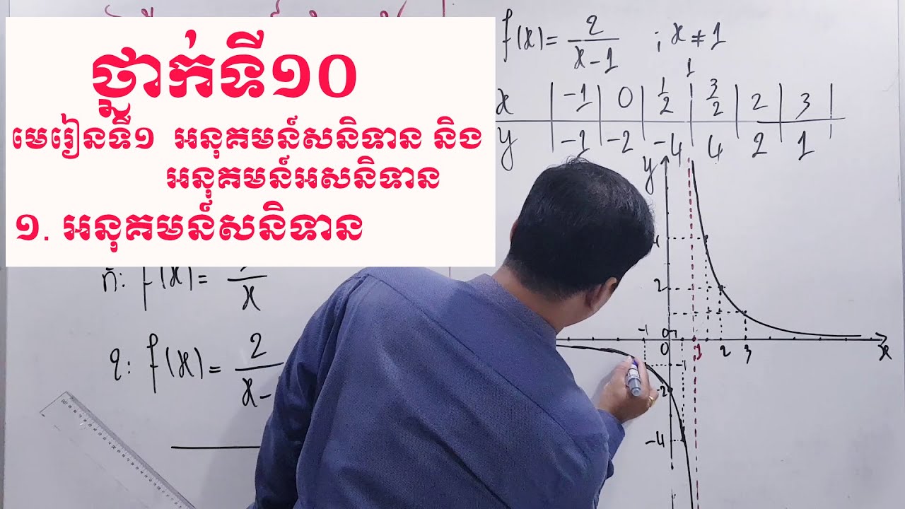 មេរៀនទី៣ អនុគមន៍ សនិទាន ( គណិតវិទ្យាថ្នាក់ទី១០  math grade 10 )