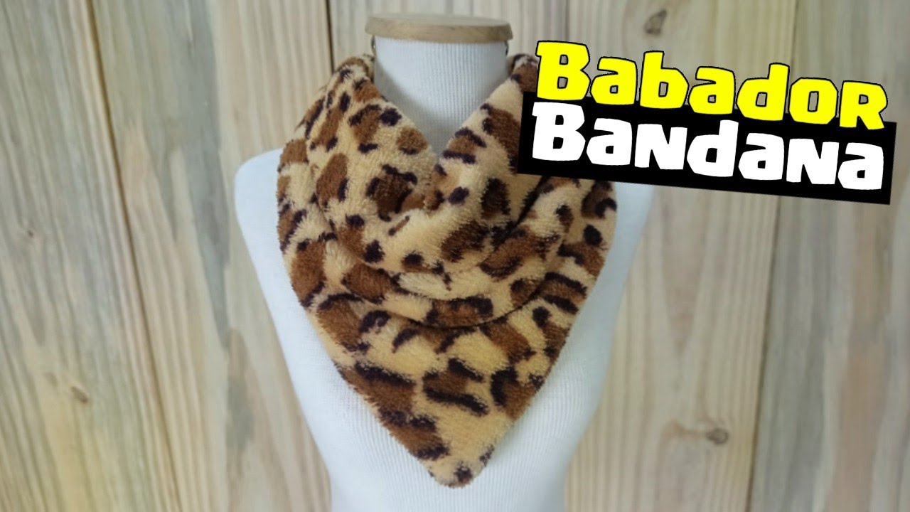 COMO FAZER UM BABADOR BANDANA SUPER FÁCIL - DIY
