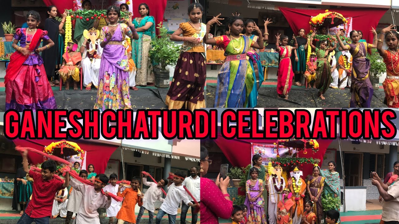 Ganesh Chaturdi  in Sandhya School#vinayakachavithi #dance #students #school#celebration#