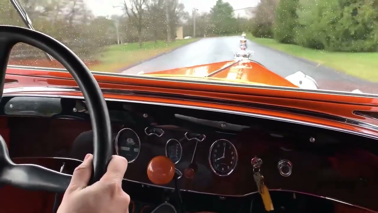 1930 Packard 734 Speedster Driving
