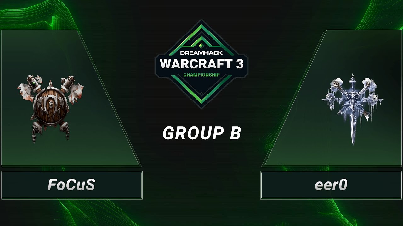 WC3 - FoCuS vs. eer0 - Group B - DH 2020 Regional Championship - Asia