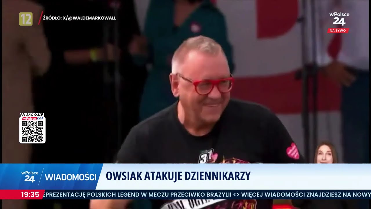Owsiak zakazuje dziennikarzom wPolsce24 wstępu do siedzimy fundacji