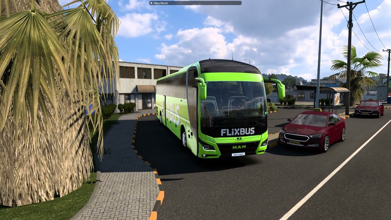 Euro Truck Simulator 2 Man Lion Coach Trip in Greece