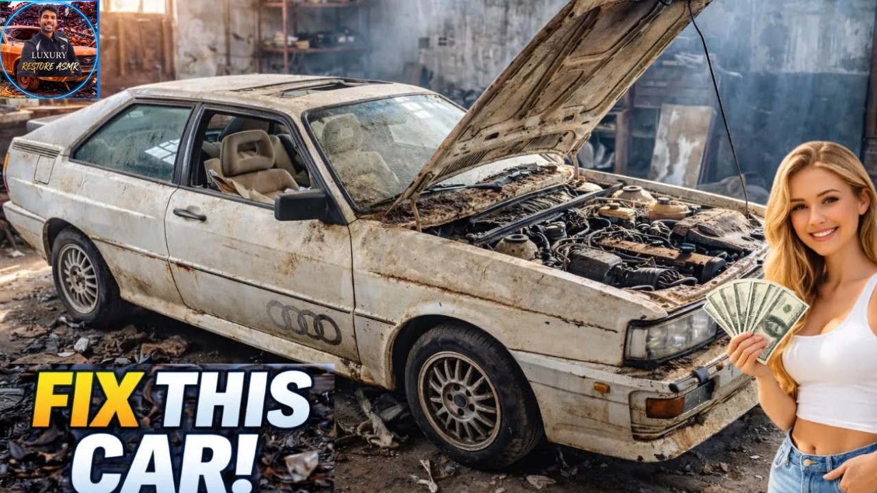 ASMR Car Restoration Full Rebuild | Abandoned White Audi Quattro 1983 Restoration to Factory New