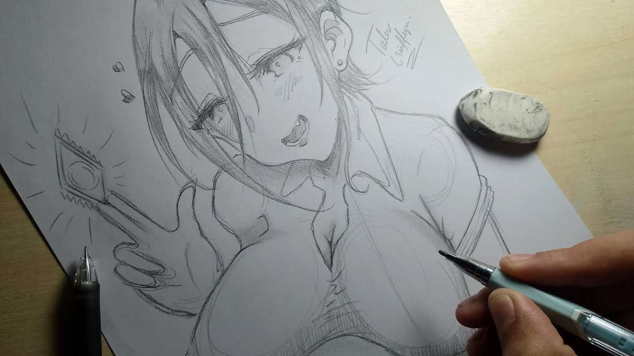 Sketching Satsuki from Mesudachi Soushuuhen by Zton - Tales Griffyn Drawing