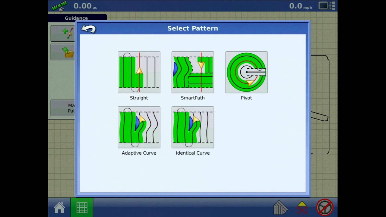 Guidance Lines and Guidance Patterns on the Ag Leader® Integra/Versa/Compass Displays