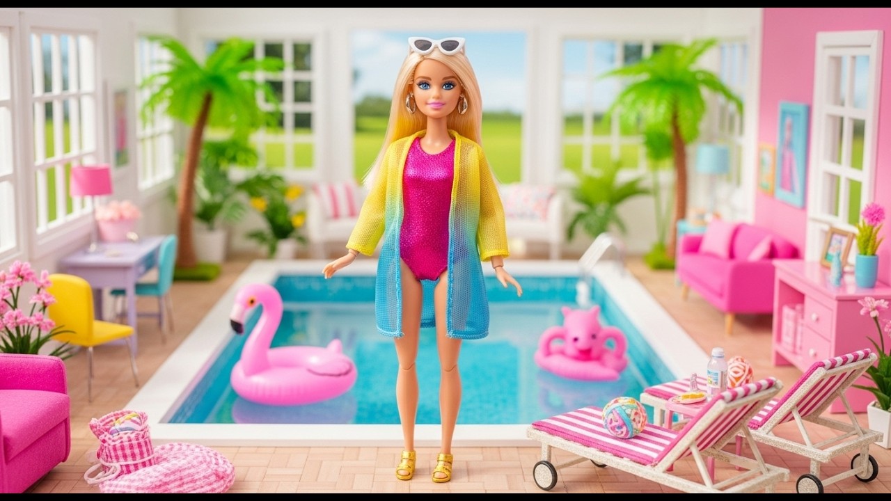 Endless Summer: Barbie's Shimmering Poolside Oasis!.