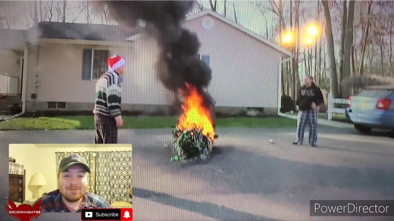 Psycho Kid Torches Christmas Tree Reaction