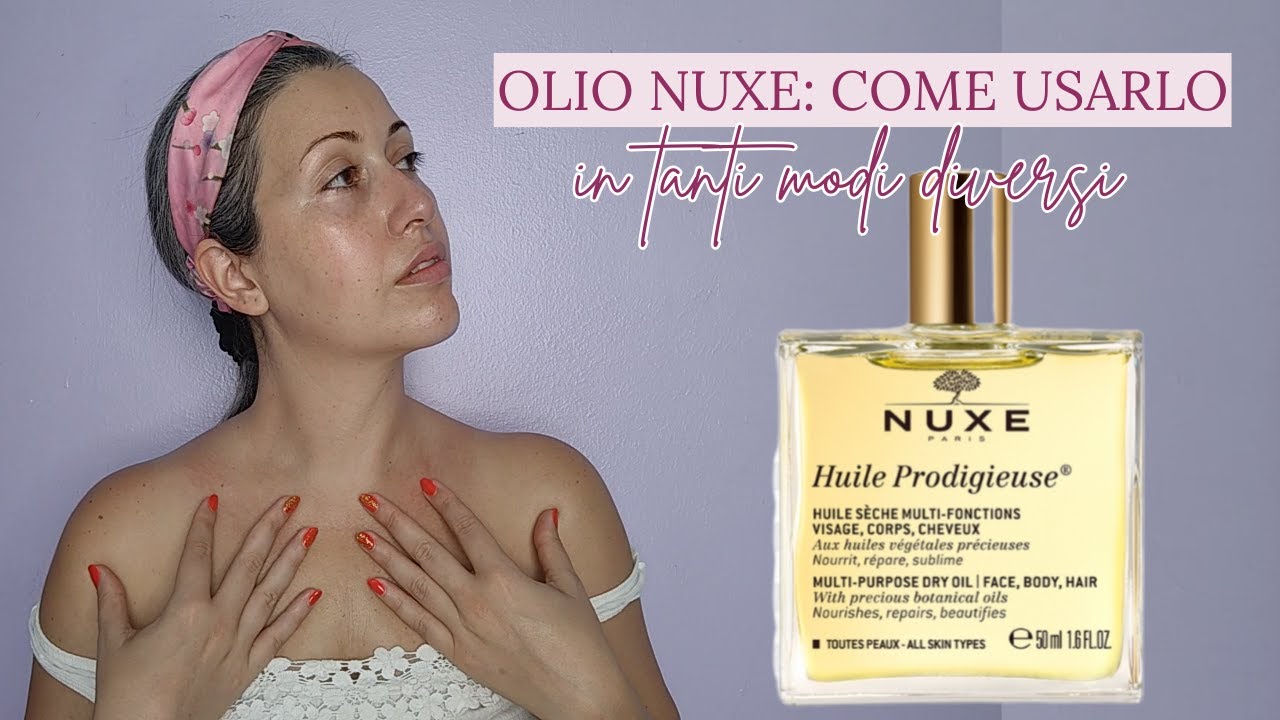 OLIO NUXE: trattamento viso con massaggio - pelle luminosa