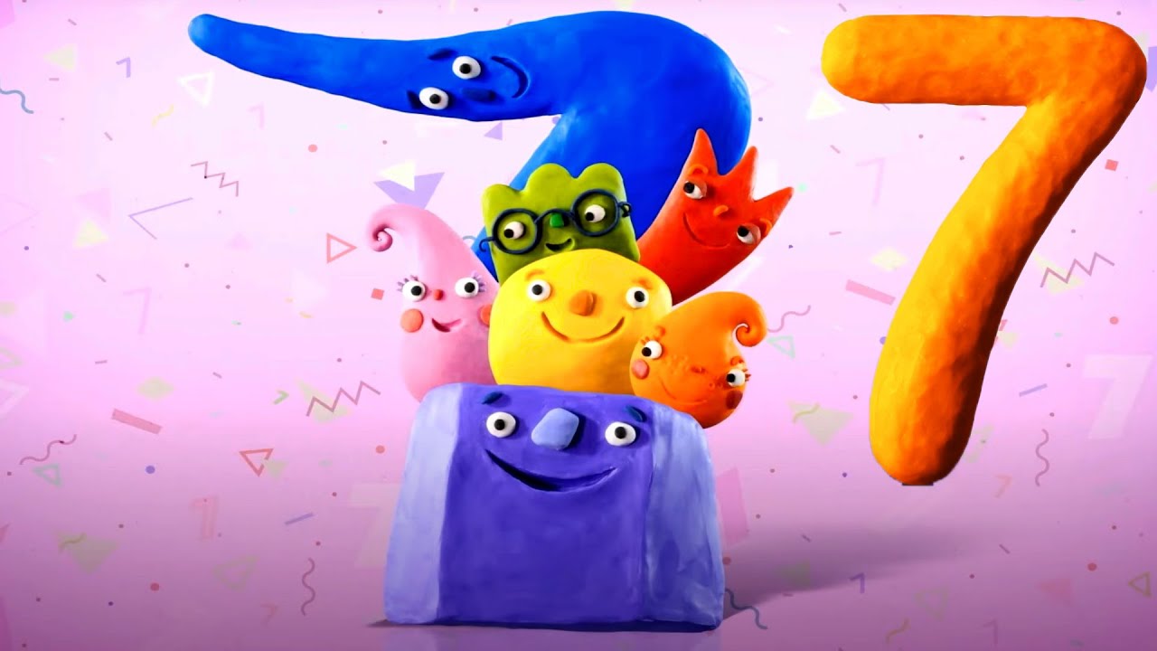 Изучаем циферки  ✨ Семерка ✨ Пластилинки  ✨ Toons Academy – Развивающие мультики для малышей