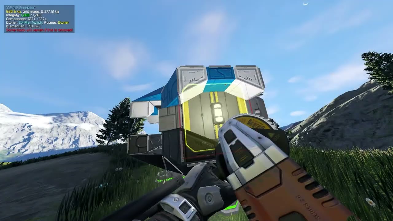 Space Engineers Выживание №1 (приземление и начальное обустростройства)