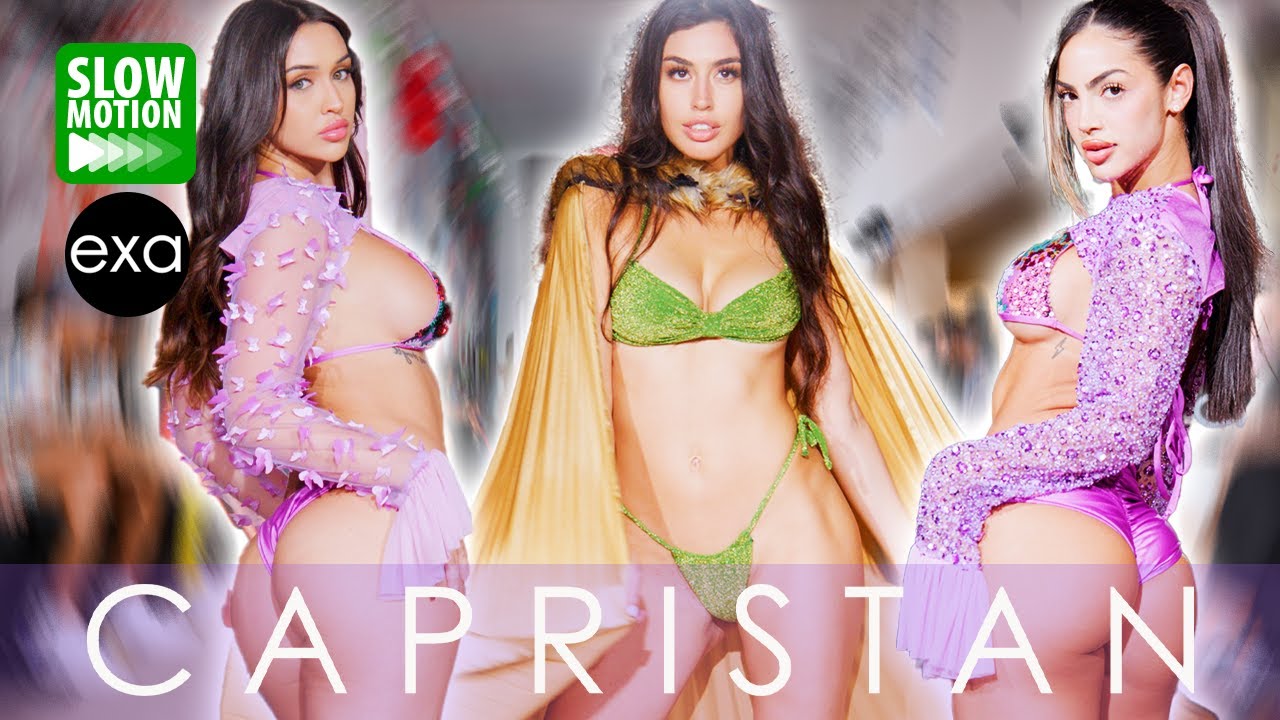Бикини в 4K 👙 Замедленная съемка 🔥 Показ купальников CAPRISTAN на подиуме | Модный показ EXA MODE...