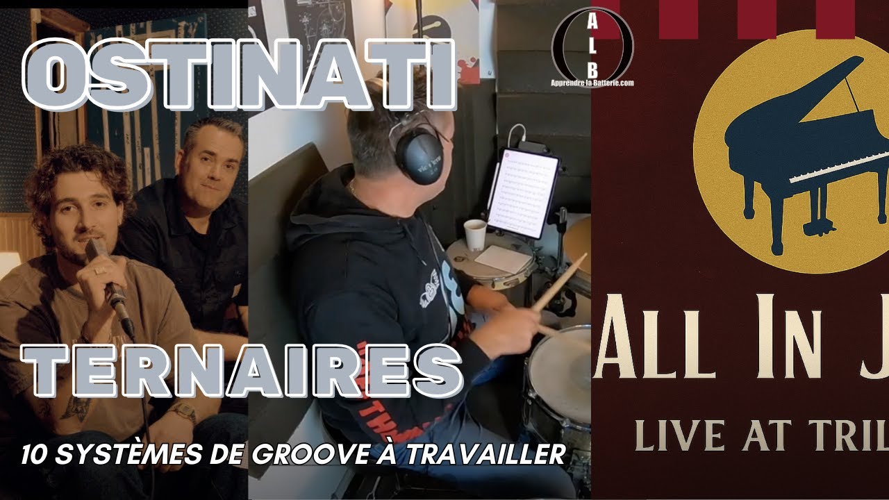 Travail des grooves ternaires à la batterie