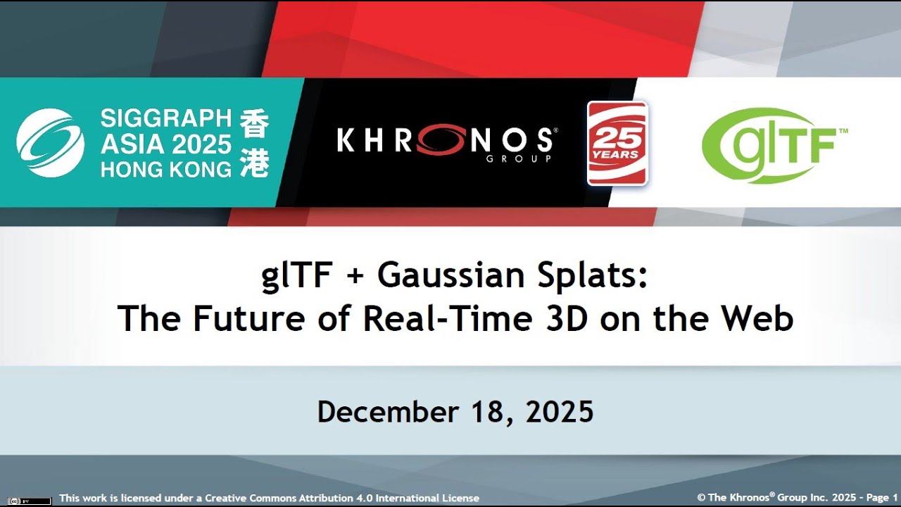 glTF and Gaussian Splats: The Future of Real Time 3D on the Web