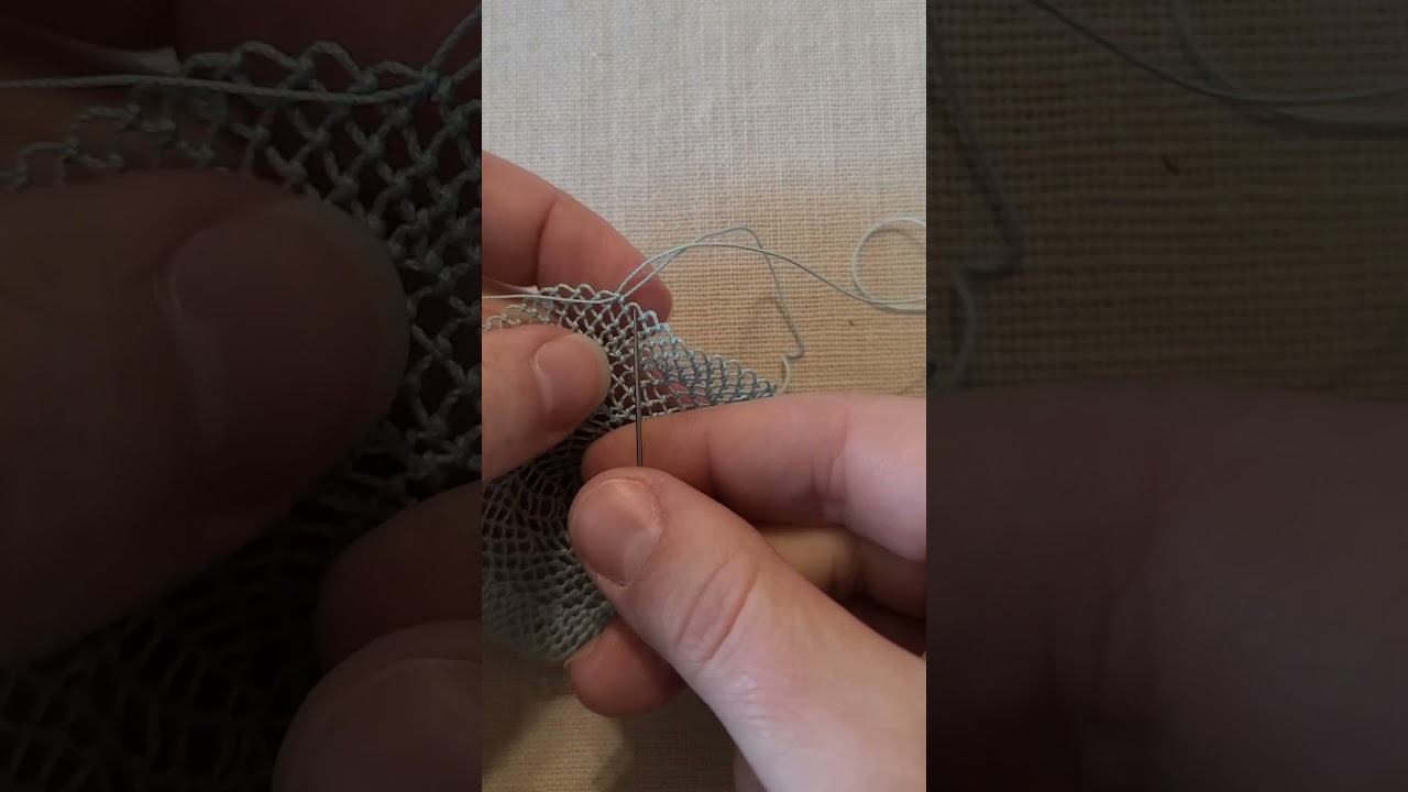 Mediterranean Knotted Lace: How to Add Thread