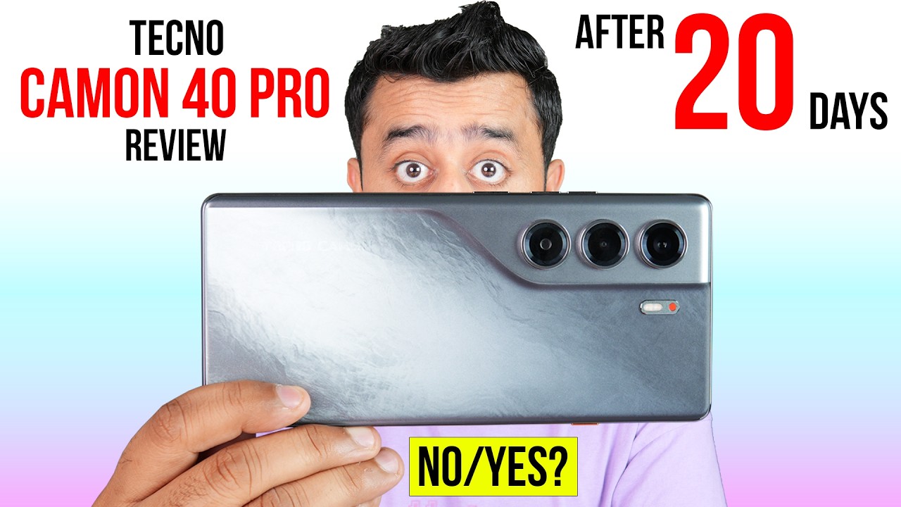 Tecno Camon 40 Pro Review after 20 Days - Camera Test - PUBG - Buy or Not?