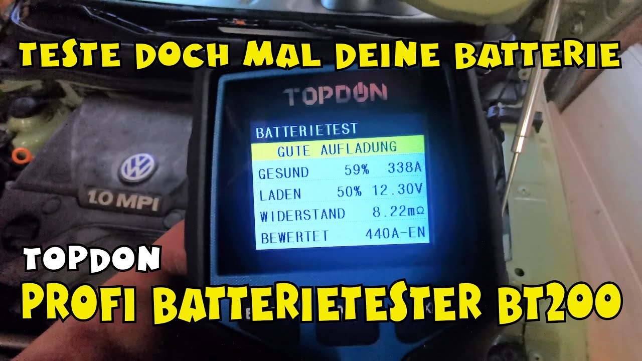 Autobatterie Tester Topdon BT200 12V/24V