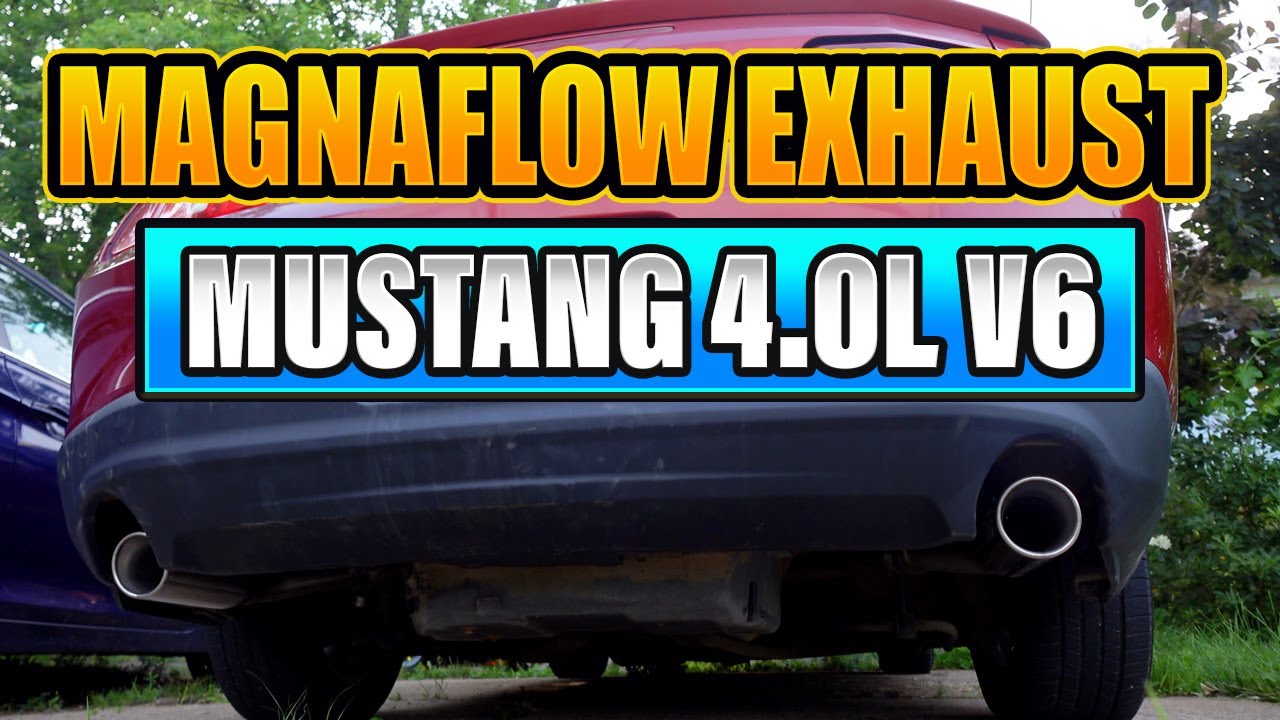 2010 Mustang 4.0 V6 MagnaFlow Dual Exhaust and Catalytic Converter Upgrade with Sound