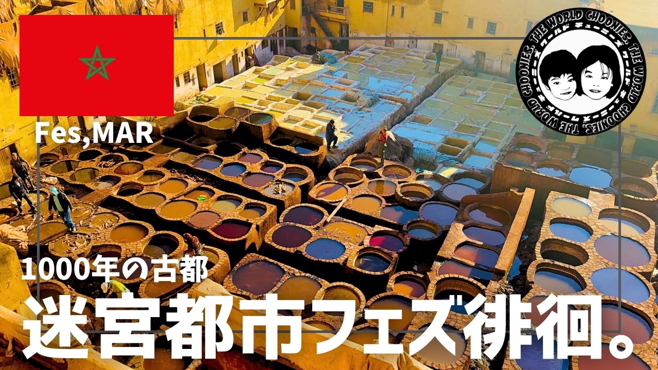 【Vlog】アラビアンナイトの世界？！世界最大の迷宮都市フェズを1日徘徊したら異世界すぎた。
