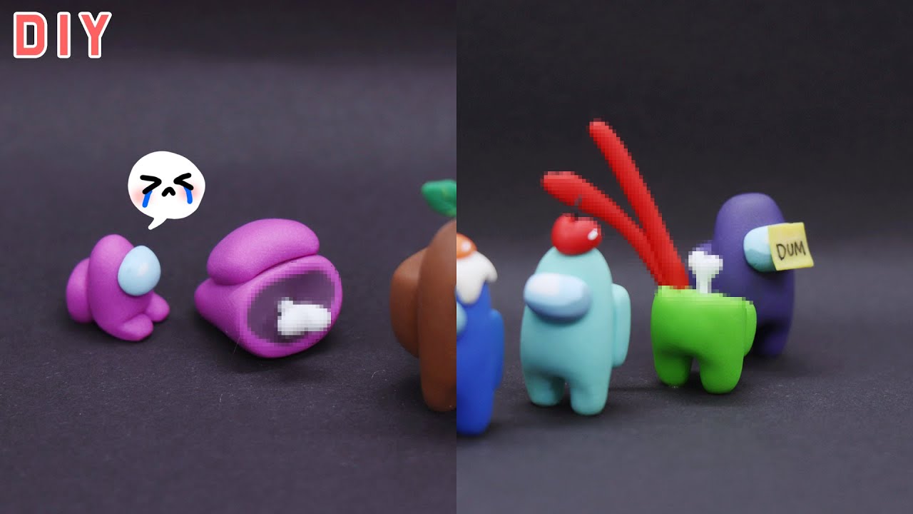 (RUS) Я нарисовал всех персонажей Among Us оставшимися цветами...