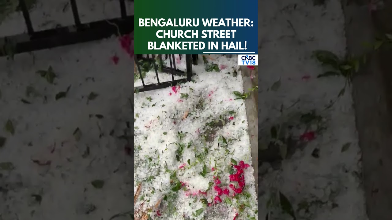 Heavy Rain & Hailstorm in Bengaluru: Church Street Visuals! | Karnataka Weather | B'luru Rain | N18S
