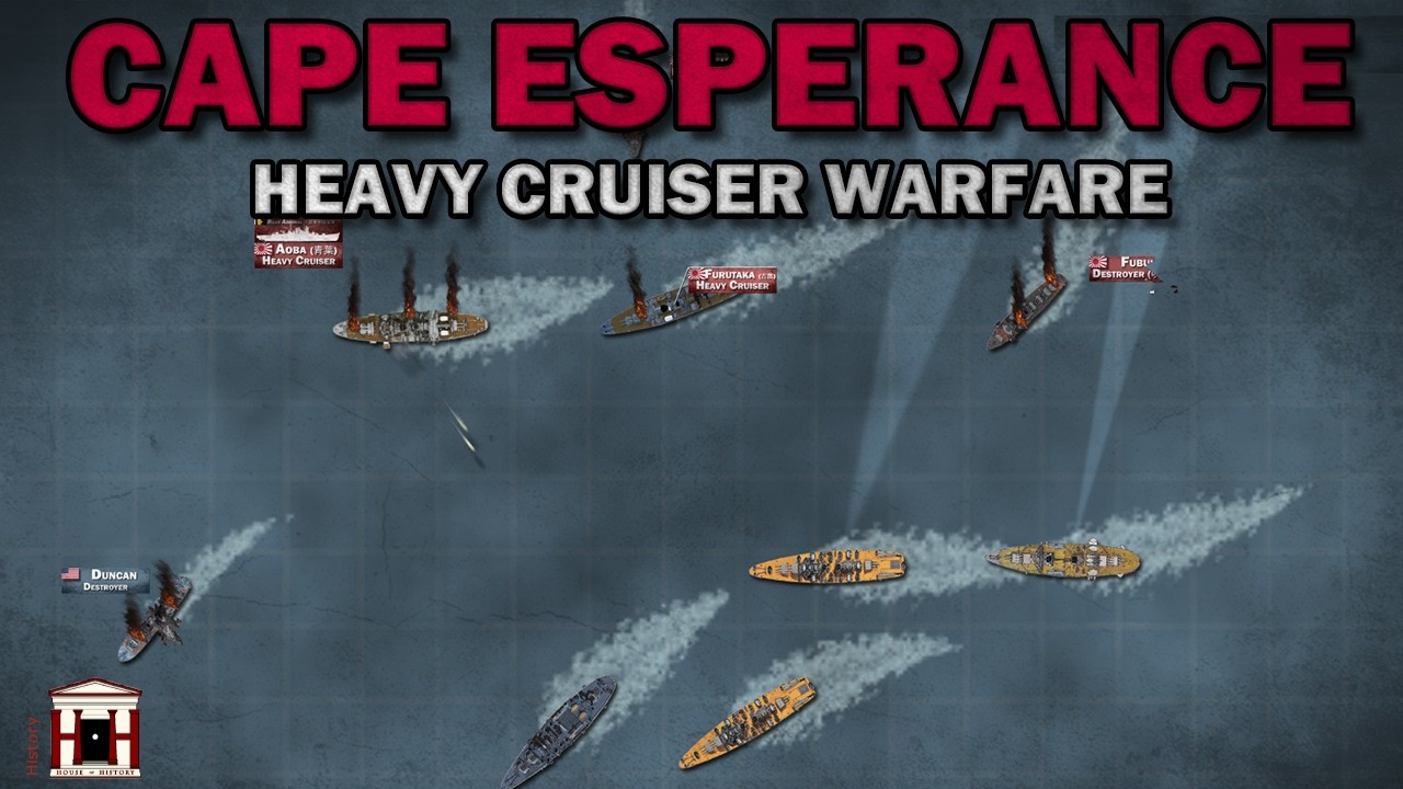 The Battle of Cape Esperance, 1942: Heavy Cruiser Warfare - Animated